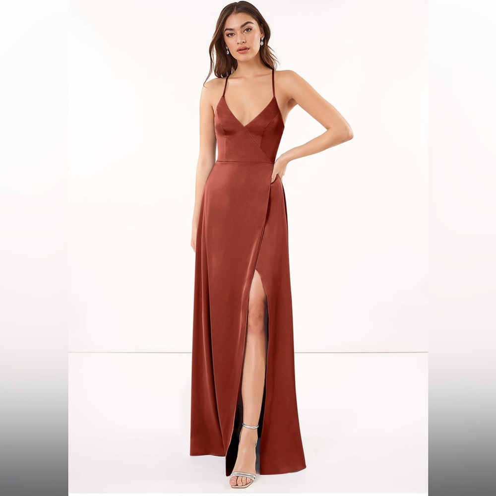 Azazie Maksim Dress in Terracotta